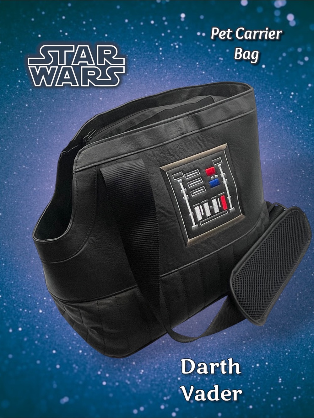 Star Wars Darth Vader Black Quilted Small Pet Carrier Bag